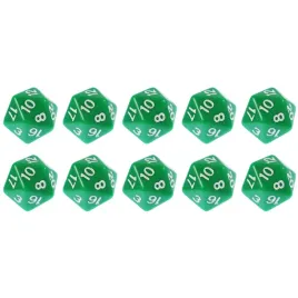 zestaw-10-kostek-k20-rpg-zielona-kosc-dwudziestoscienna
