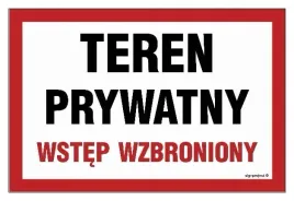 teren-prywatny-wstep-wzbroniony-450x300-naklejka