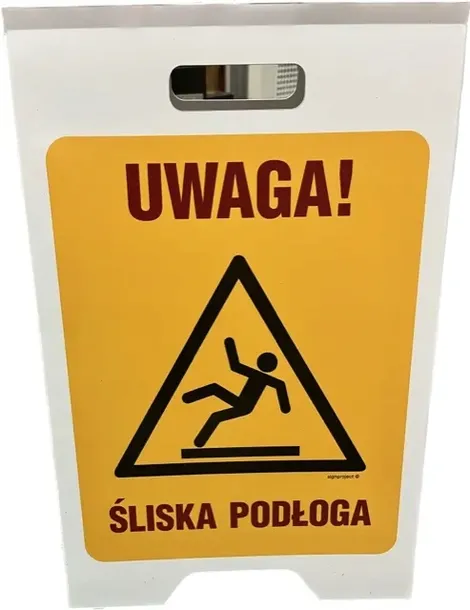 em020-potykacz-uwaga-sliska-podloga-stan-nowy