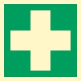 ze-01-iso-pierwsza-pomoc-medyczna-krzyz-15x15-plyta-fotoluminescencyjna