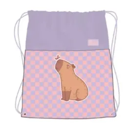 worek-szkolny-na-obuwie-kapcie-stroj-gimnastyczny-stright-chill-capybara