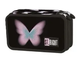 piornik-podwojny-z-wyposazeniem-kredki-flamastry-stright-pastel-butterfly