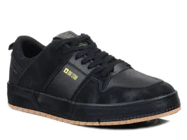 buty-meskie-big-star-nn174094-sportowe-czarne-niskie-ekoskora-sznurowane