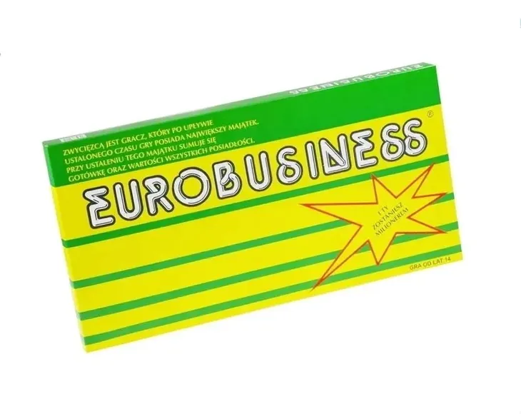 Gra planszowa Eurobiznes dla 2-5 graczy, polska wersja