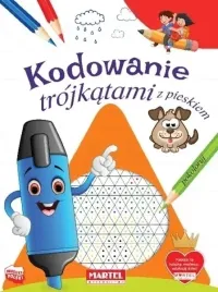 kodowanie-trojkatami-z-pieskiem-kolorowanka