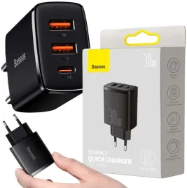 ladowarka-sieciowa-baseus-compact-quick-charger-ccxj-e01-30w-2x-usb-a-1x-us