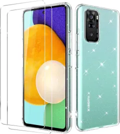etui-do-xiaomi-redmi-note-10-4g-silikonowe-glitter-2x-szklo