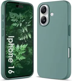 etui-obudowa-plecki-do-iphone-16-silikon-kolor-matowy-ciemnozielony
