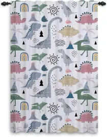 zaslony-zaciemniajace-dzieciece-grube-132x214cm-1szt-dinozaury-kolor-bialy