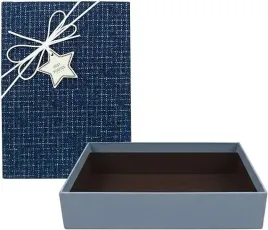 pudelko-prezentowe-33-5x-25cm-z-materialowym-wieczkiem-niebieskie-z-kokarda