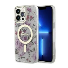 guess-flower-magsafe-etui-iphone-14-pro-max-przezroczysty