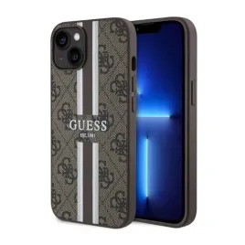 guess-4g-printed-stripes-magsafe-etui-iphone-14-plus-brazowy