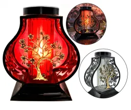 znicz-solarny-lampion-fotowoltaiczny-zlote-drzewo-czerwone-swiatlo-27cm