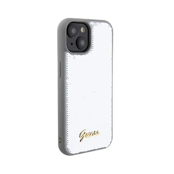 guess-sequin-script-metal-etui-iphone-15-srebrny-stan-nowy