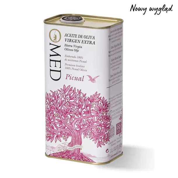 Oliwa z oliwek Picual Extra Virgin puszka O-MED 1000 ml (Edycja Limit.)