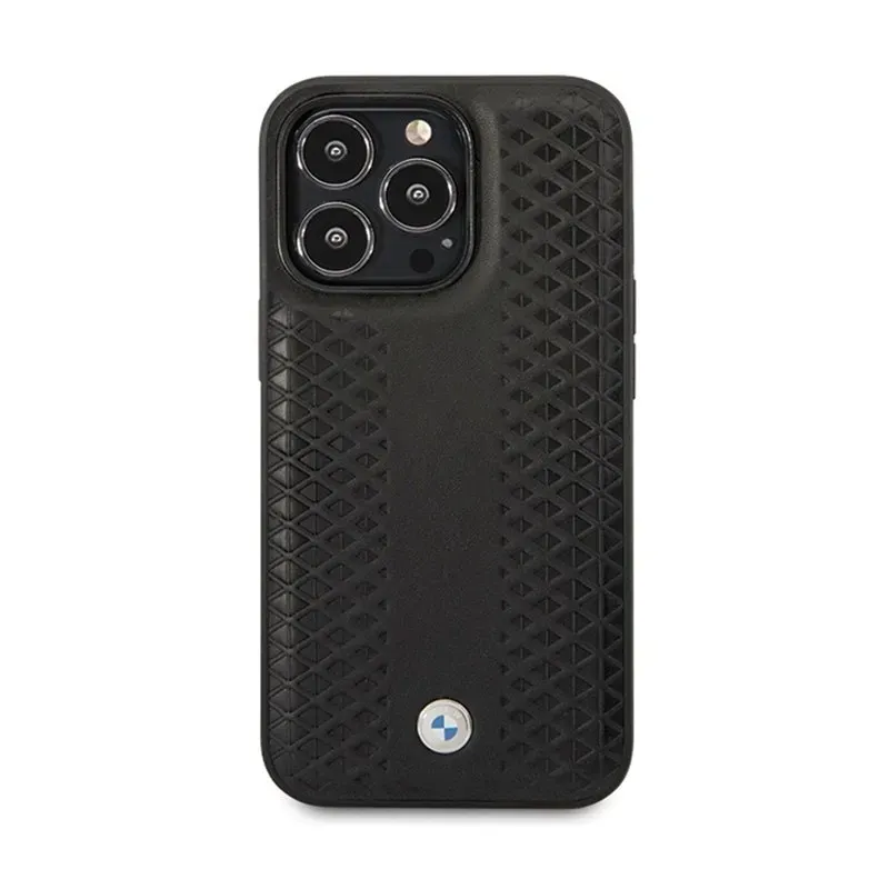 bmw-leather-diamond-pattern-etui-iphone-14-pro-czarny-stan-nowy