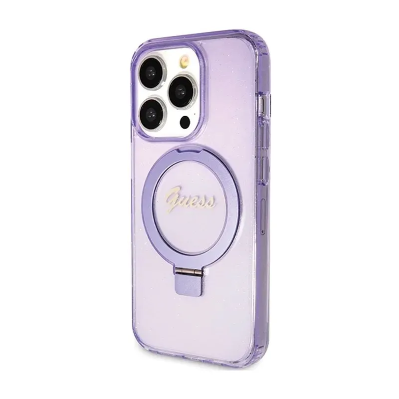 guess-ring-stand-script-glitter-magsafe-etui-iphone-15-pro-fioletowy