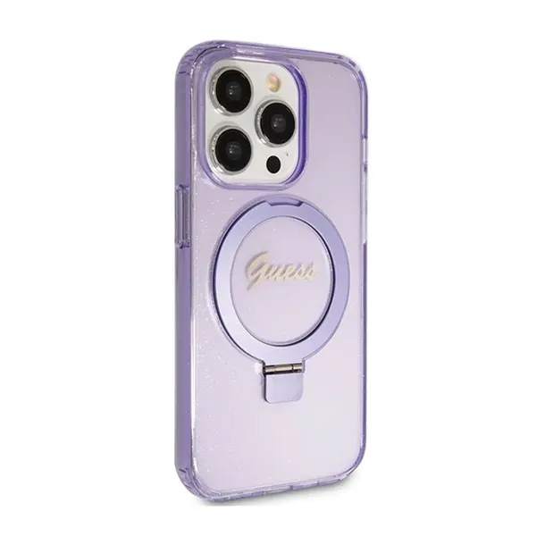 guess-ring-stand-script-glitter-magsafe-etui-iphone-15-pro-fioletowy-stan-nowy