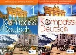 ZESTAW Kompass Deutsch 1 klasa 7 PWN Podr+Ćwicz