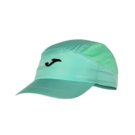 czapka-z-daszkiem-biegowa-joma-running-night-zielony-turkus-odblask-wygodna