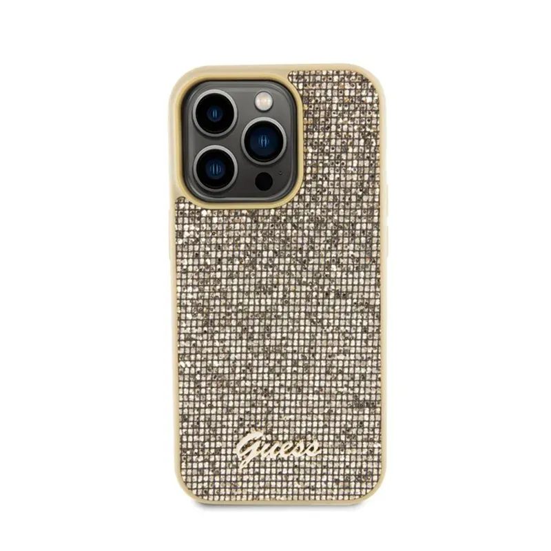 guess-disco-metal-script-etui-iphone-15-pro-zloty-stan-nowy