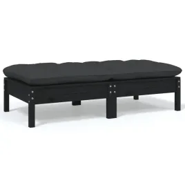 2-osobowa-sofa-ogrodowa-z-poduszkami-czarna-drewno-sosnowe