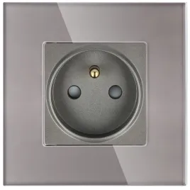 gniazdo-elektryczne-z-bolcem-230v-pojedyncze-szare-z-ramka-szklana