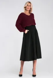 elegancka-czarna-spodnica-midi-rozkloszowana-na-gumce-z-paskiem-i-kieszenia