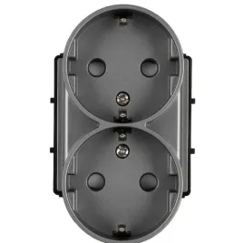 modul-gniazda-elektrycznego-schuko-230v-podwojne-szare