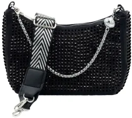 saszetka-na-miasto-nerka-bag-na-ramie-cyrkonie-pasek-czarna-glamour
