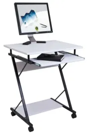 biurko-biale-male-mobilne-na-kolkach-pod-laptop-z-polka