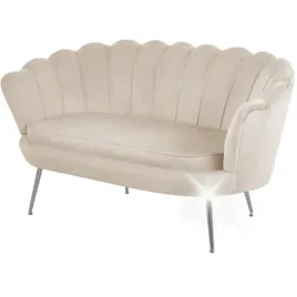sofa-bezowa-velvet-welur-muszla-nogi-chrom-srebrne-glamour-muszelka