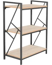 regal-niski-dab-sonoma-czarny-metal-loft-3-polki-100cm