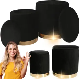 pufy-czarne-velvet-ze-schowkiem-zlote-polysk-glamour-zestaw-2-szt
