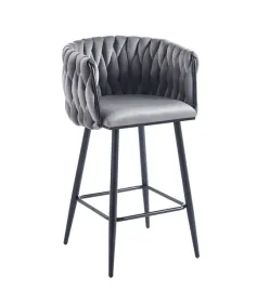 krzeslo-hoker-przeplatany-szary-glamour-do-welur-do-gabinetu-furnitex
