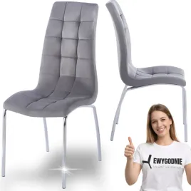 krzeslo-velvet-szare-pikowane-nogi-chrom-do-jadalni-kuchni-welur