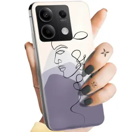 etui-do-xiaomi-redmi-note-13-5g-wzory-continuous-line-art-kreska-linie-case