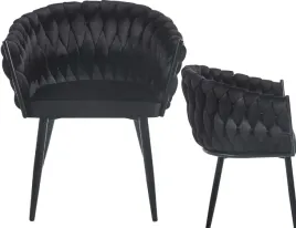 krzeslo-czarne-fotel-loft-plecione-oparcie-velvet-welur-do-jadalni-salonu