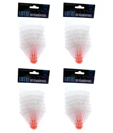 biale-lotki-do-badmintona-plastikowe-duzy-zestaw-24szt