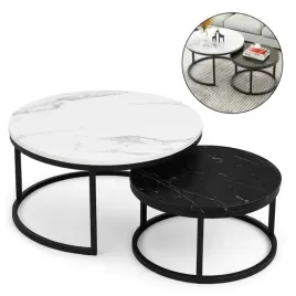 zestaw-okraglych-stolikow-kawowych-2w1-bialo-czarny-marmur-60-i-80-cm-stl14