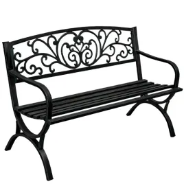 lawka-ogrodowa-taras-ogrod-parkowa-metalowa-oparcie-zdobiona-czarna-127-cm