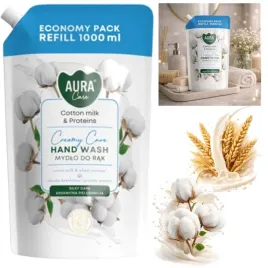 aura-care-mydlo-do-rak-uzupelniajace-mleczko-bawelniane-i-proteiny-1000-ml