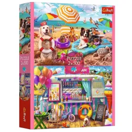 puzzle-2x500-wakacyjny-czas-trefl-37533-trefl-puzzle