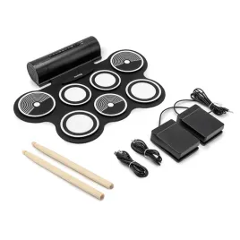 przenosna-perkusja-elektryczna-zwijana-drum-pad-paleczki