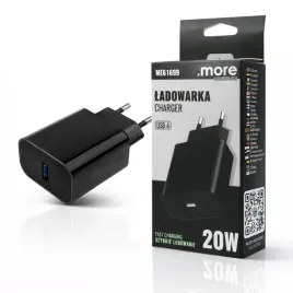 ladowarka-sieciowa-usb-a-20w-pd-3a-szybkie-ladowanie-telefon-tablet-czarna