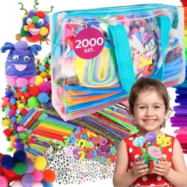 zestaw-kreatywny-dla-dzieci-rekodzielo-plastyczny-artystyczny-dyi-2000-szt