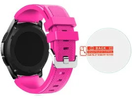 rozowy-silikonowy-pasek-samsung-gear-s3-szklo-9h