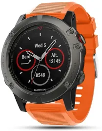 pomaranczowy-silikonowy-pasek-garmin-fenix-5x-plus