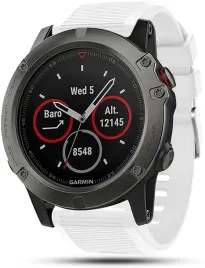 bialy-silikonowy-pasek-garmin-fenix-5x-plus-quick