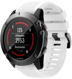 bialy-silikonowy-pasek-garmin-fenix-5x-plus-quick